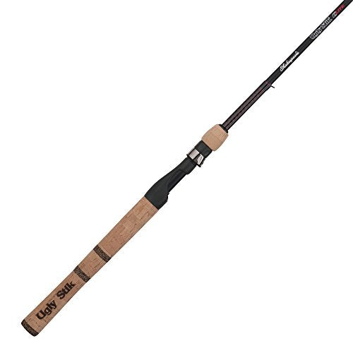 Shakespeare Ugly Stik 7’ Elite Spinning Rod, Two Piece Spinning Rod, 6-14lb Line Rating, Medium Rod Power, Fast Action, 1/4-5/8 oz. Lure Rating