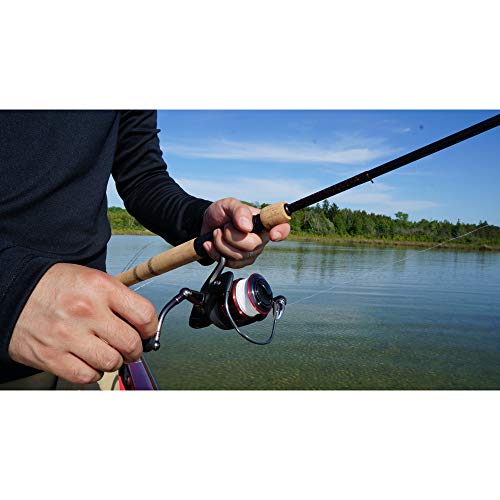 Shakespeare Ugly Stik 7’ Elite Spinning Rod, Two Piece Spinning Rod, 6-14lb Line Rating, Medium Rod Power, Fast Action, 1/4-5/8 oz. Lure Rating