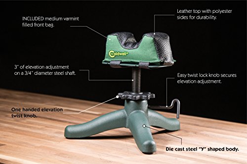 Caldwell The Rock Jr. with Durable Construction and Elevation Adjustments