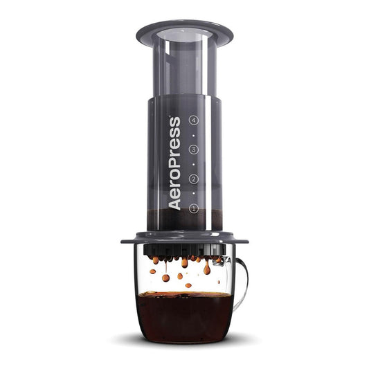 AeroPress Original Coffee and Espresso-style Maker, Barista Level Portable Coffee Maker with Chamber, Plunger, & Filters