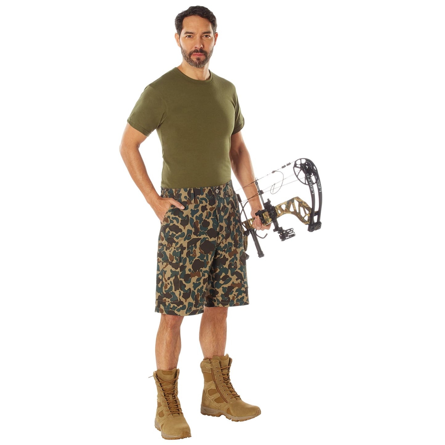 Rothco X Bear Archery Fred Bear Camo BDU Cargo Shorts – Rugged & Heavy-Duty BDU Shorts - 3X-Large