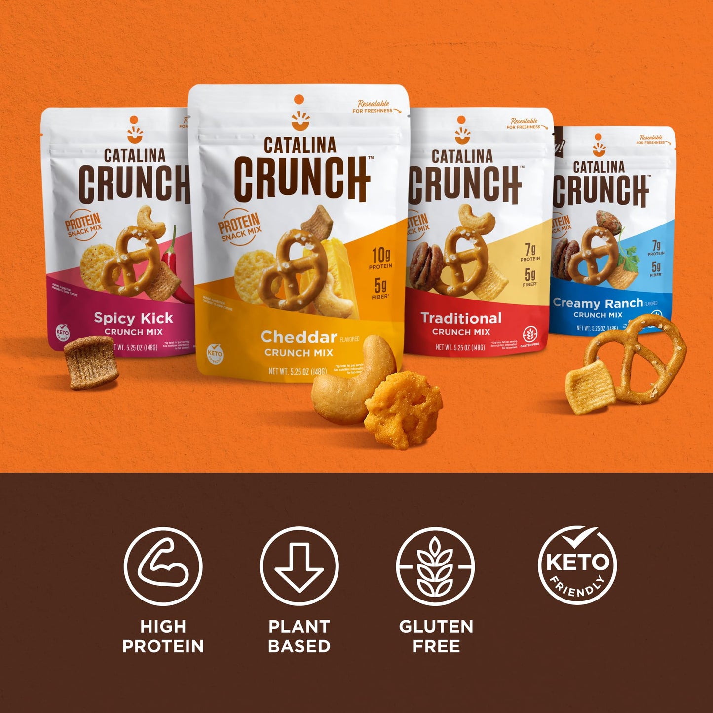 Catalina Crunch Mix Protein Snack Mix Variety Pack | Low Carb, Protein Snacks, Keto Friendly